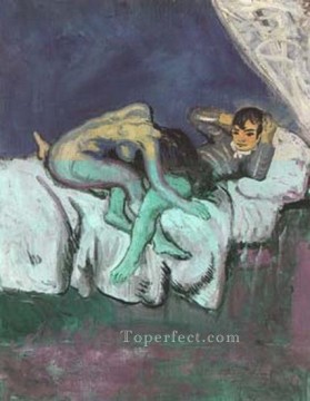 キュービズム Painting - エロシーン blcene erotique 1903 Cubists